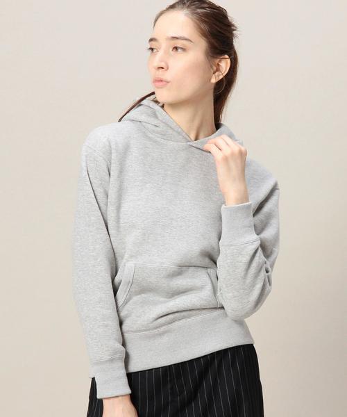 BEAUTY&YOUTH UNITED ARROWS（ビューティーアンドユースユナイテッドアローズ）の「BY TRADITIONAL 吊り裏毛フードプルオーバー◆（パーカー・レディース・オフホワイト/ライトグレー・SMALL/MEDIUM）」の2枚目の写真
