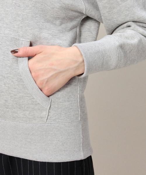 BEAUTY&YOUTH UNITED ARROWS（ビューティーアンドユースユナイテッドアローズ）の「BY TRADITIONAL 吊り裏毛フードプルオーバー◆（パーカー・レディース・オフホワイト/ライトグレー・SMALL/MEDIUM）」の4枚目の写真