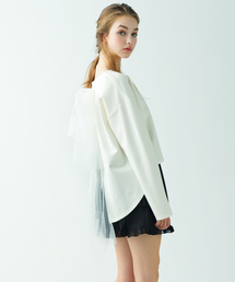 MICOAMERI | ルーズシルエットバックチュールtee(Tシャツ/カットソー)