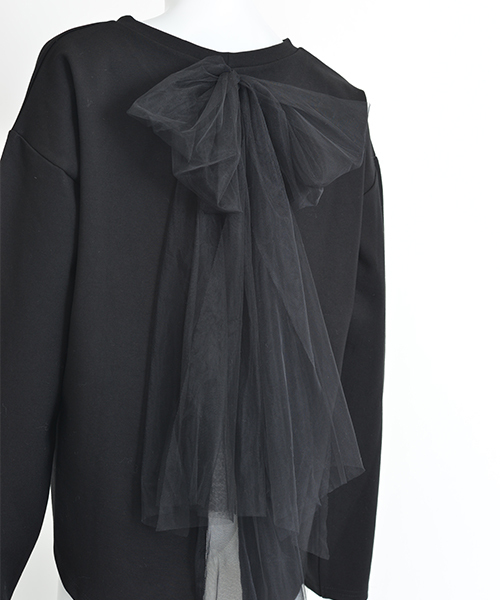 MICOAMERI(ミコアメリ)の「ルーズシルエットバックチュールtee(Tシャツ/カットソー・レディース・グレー/ブラック/ホワイト・FREE)」の14枚目の写真