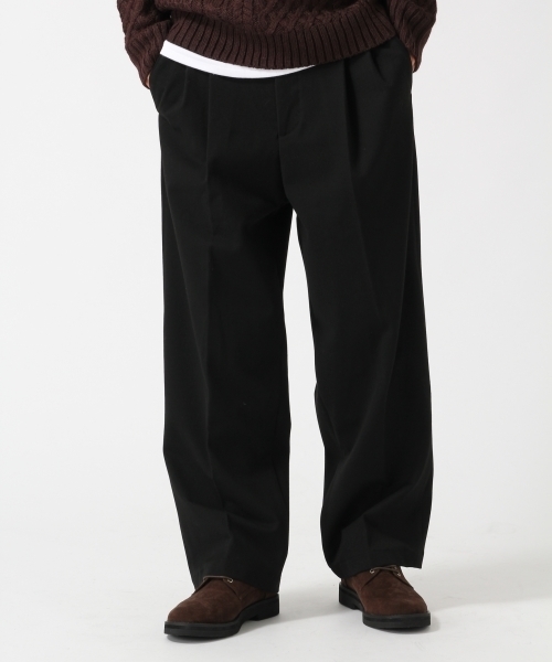 RAGEBLUE（レイジブルー）の「起毛TRストレッチワイドパンツ/737208（その他パンツ・メンズ・ブラック/グレー系その他・MEDIUM/LARGE）」の2枚目の写真