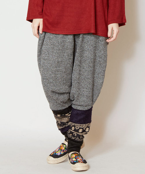 チャイハネ（チャイハネ）の「【チャイハネ】yul バルーンシルエット変形パンツ（その他パンツ・レディース・ブラック/グレー/キャメル/レッド/ブルー/ブラック系その他・FREE）」の3枚目の写真