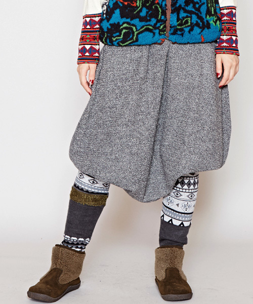 チャイハネ（チャイハネ）の「【チャイハネ】yul バルーンシルエット変形パンツ（その他パンツ・レディース・ブラック/グレー/キャメル/レッド/ブルー/ブラック系その他・FREE）」の4枚目の写真