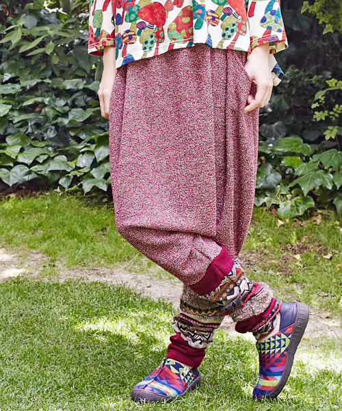 チャイハネ（チャイハネ）の「【チャイハネ】yul バルーンシルエット変形パンツ（その他パンツ・レディース・ブラック/グレー/キャメル/レッド/ブルー/ブラック系その他・FREE）」の6枚目の写真