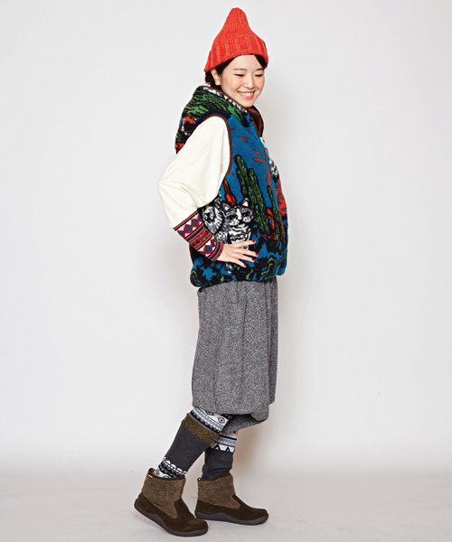 チャイハネ（チャイハネ）の「【チャイハネ】yul バルーンシルエット変形パンツ（その他パンツ・レディース・ブラック/グレー/キャメル/レッド/ブルー/ブラック系その他・FREE）」の7枚目の写真