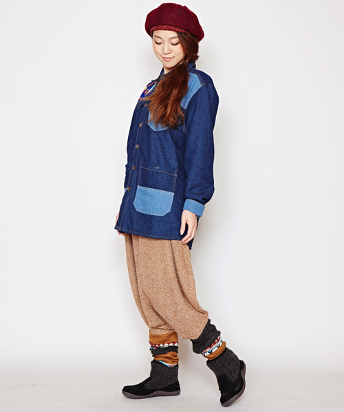 チャイハネ（チャイハネ）の「【チャイハネ】yul バルーンシルエット変形パンツ（その他パンツ・レディース・ブラック/グレー/キャメル/レッド/ブルー/ブラック系その他・FREE）」の12枚目の写真