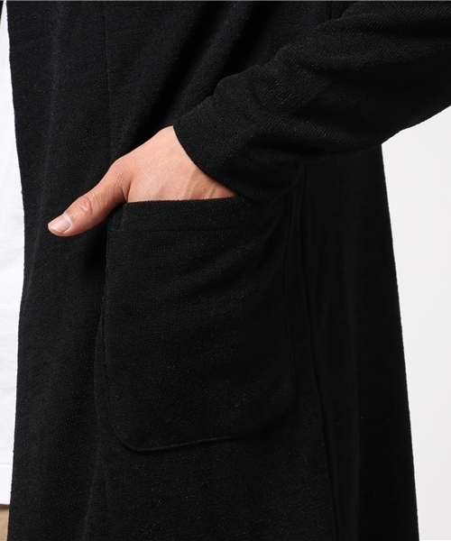 rovtski(ロフトスキー)の「TPUメランジフードカーディガン(カーディガン/ボレロ・メンズ・ブラック/チャコールグレー・MEDIUM/LARGE)」の3枚目の写真