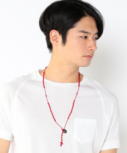 coen（コーエン）の「【Market】ロザリオネックレス●（ネックレス・メンズ・ホワイト/グレー/レッド/コバルトブルー・FREE）」の9枚目の写真