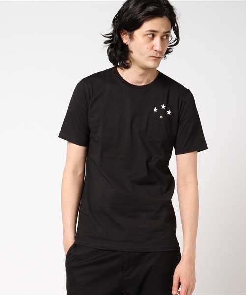 VENCEEXCHANGE(ヴァンスエクスチェンジ)の「汗染み防止コンチョクルーネックTシャツ (Tシャツ/カットソー・メンズ・オフホワイト/グレー/ロイヤルブルー/ブラック・LARGE/MEDIUM)」の1枚目の写真