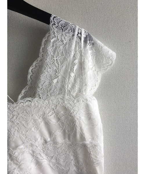 VENCEEXCHANGE（ヴァンスエクスチェンジ）の「WEB限定 フレンチスリーブレースタンクトップ（タンクトップ・レディース・ブラック/オフホワイト/ベビーピンク/ライトブルー・MEDIUM）」の12枚目の写真