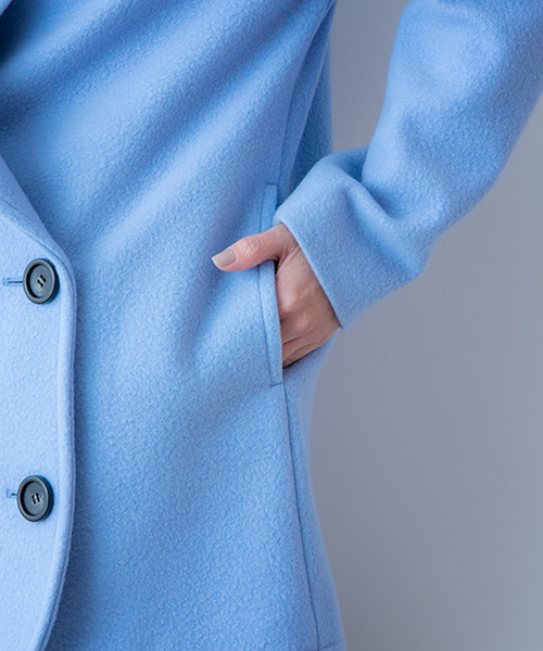 Banner Barrett（バナーバレット）の「MELTHON PEA COAT      （ピーコート・レディース・グレー/ブルー/ピンク・38/36）」の16枚目の写真