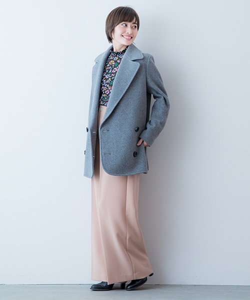 Banner Barrett（バナーバレット）の「MELTHON PEA COAT      （ピーコート・レディース・グレー/ブルー/ピンク・38/36）」の11枚目の写真