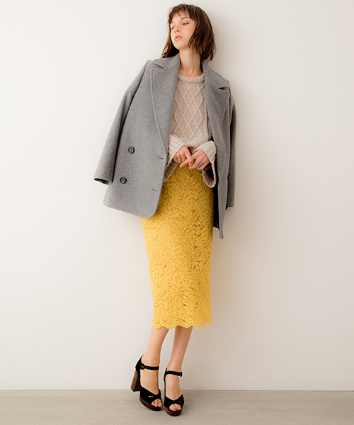 Banner Barrett（バナーバレット）の「MELTHON PEA COAT      （ピーコート・レディース・グレー/ブルー/ピンク・38/36）」の7枚目の写真