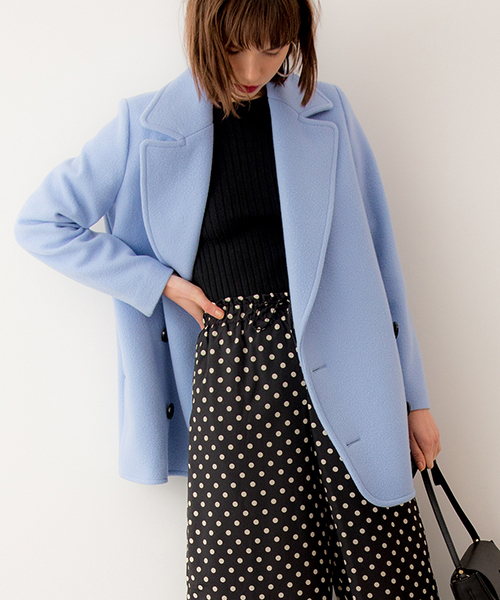 Banner Barrett（バナーバレット）の「MELTHON PEA COAT      （ピーコート・レディース・グレー/ブルー/ピンク・38/36）」の8枚目の写真