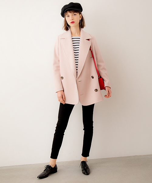 Banner Barrett（バナーバレット）の「MELTHON PEA COAT      （ピーコート・レディース・グレー/ブルー/ピンク・38/36）」の9枚目の写真