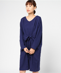 LBC | リネンレーヨンフロントリボンワンピース (ワンピース)