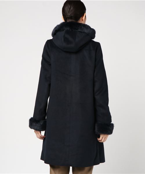 earth music&ecology（アースミュージックアンドエコロジー）の「6wayコート（ステンカラーコート・レディース・ライトグレー/ライトピンク/ネイビー/キャメル・M/S）」の15枚目の写真