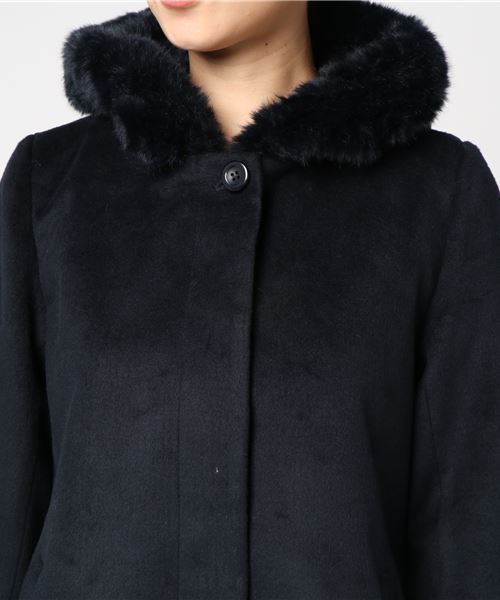 earth music&ecology（アースミュージックアンドエコロジー）の「6wayコート（ステンカラーコート・レディース・ライトグレー/ライトピンク/ネイビー/キャメル・M/S）」の11枚目の写真