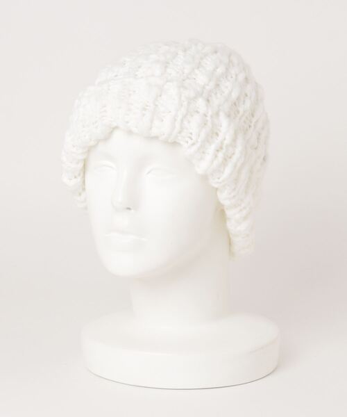 JABURO（ジャブロー）の「【JABURO / ジャブロ】スラブニットワッチ ROVING SLUB WATCH（ニットキャップ/ビーニー・レディース・ブラック/ネイビー/オフホワイト/ブルー/ワイン/チャコール・FREE）」の2枚目の写真