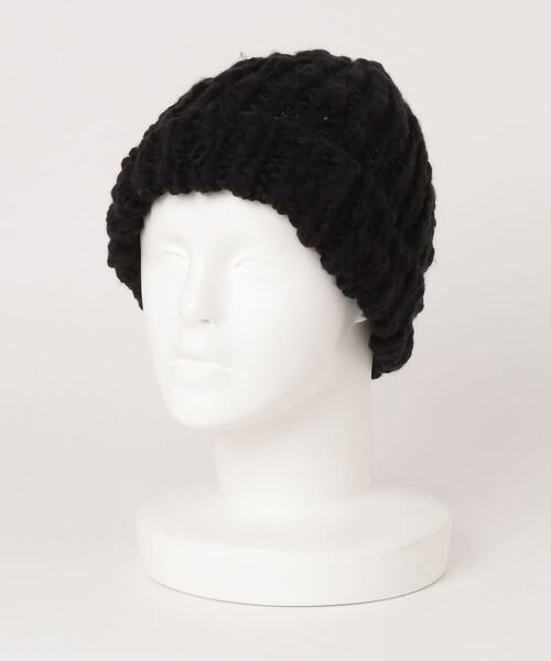 JABURO（ジャブロー）の「【JABURO / ジャブロ】スラブニットワッチ ROVING SLUB WATCH（ニットキャップ/ビーニー・レディース・ブラック/ネイビー/オフホワイト/ブルー/ワイン/チャコール・FREE）」の3枚目の写真