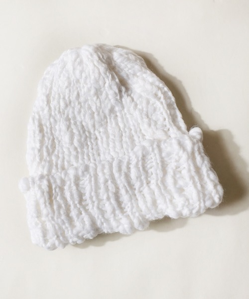 JABURO（ジャブロー）の「【JABURO / ジャブロ】スラブニットワッチ ROVING SLUB WATCH（ニットキャップ/ビーニー・レディース・ブラック/ネイビー/オフホワイト/ブルー/ワイン/チャコール・FREE）」の12枚目の写真