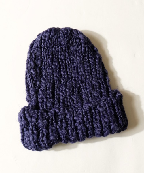 JABURO（ジャブロー）の「【JABURO / ジャブロ】スラブニットワッチ ROVING SLUB WATCH（ニットキャップ/ビーニー・レディース・ブラック/ネイビー/オフホワイト/ブルー/ワイン/チャコール・FREE）」の11枚目の写真