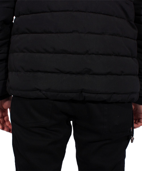 8(eight)(エイト)の「中綿 ジャケット ブルゾン フード付き (ダウンジャケット/コート・メンズ・ブラック/ベージュ/カーキ・MEDIUM/LARGE)」の16枚目の写真