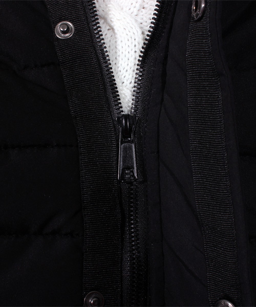 8(eight)(エイト)の「中綿 ジャケット ブルゾン フード付き (ダウンジャケット/コート・メンズ・ブラック/ベージュ/カーキ・MEDIUM/LARGE)」の18枚目の写真