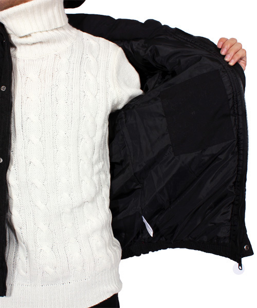 8(eight)(エイト)の「中綿 ジャケット ブルゾン フード付き (ダウンジャケット/コート・メンズ・ブラック/ベージュ/カーキ・MEDIUM/LARGE)」の19枚目の写真