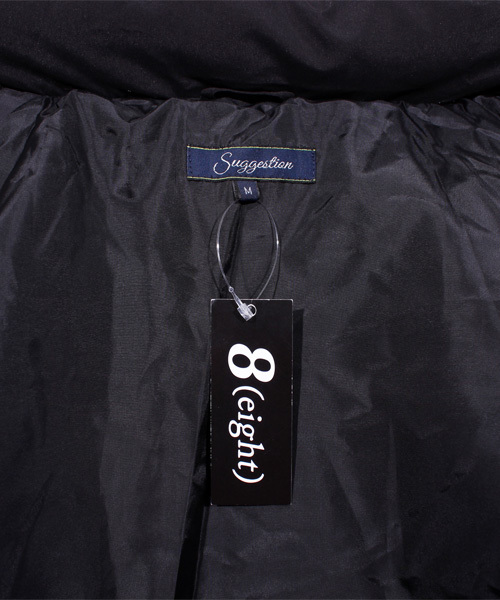 8(eight)(エイト)の「中綿 ジャケット ブルゾン フード付き (ダウンジャケット/コート・メンズ・ブラック/ベージュ/カーキ・MEDIUM/LARGE)」の20枚目の写真