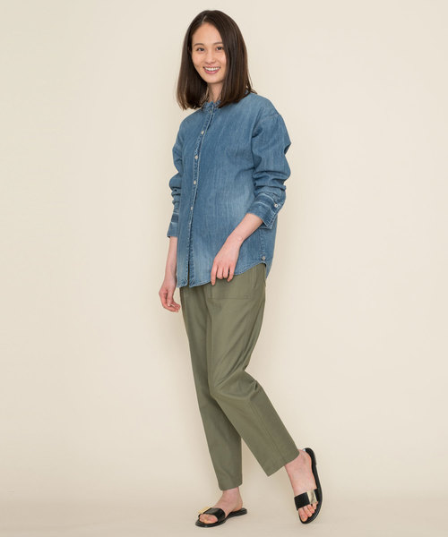 Moname（モナーム）の「Moname デニム 3ウェイシャツ Denim 3-Way SHIRTS(デニムシャツ)/41181262（シャツ/ブラウス・レディース・ライトブルー/インディゴブルー・M/S）」の15枚目の写真