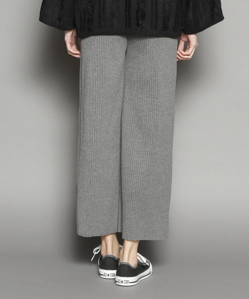 SY3（エスワイスリー）の「ウエストストレッチロング丈プリーツパンツ（その他パンツ・レディース・グレー/ブラック・FREE）」の8枚目の写真
