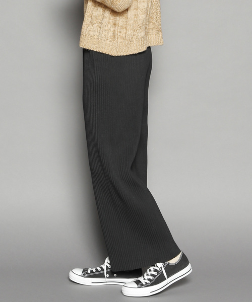 SY3（エスワイスリー）の「ウエストストレッチロング丈プリーツパンツ（その他パンツ・レディース・グレー/ブラック・FREE）」の11枚目の写真