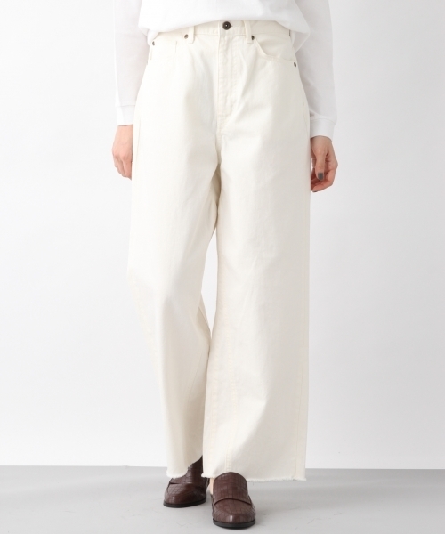 LEPSIM（レプシィム）の「キリカエカラーワイドデニムパンツ　775979（デニムパンツ・レディース・ネイビー/ピンク/キナリ/ライトブルー・LARGE/MEDIUM/SMALL）」の2枚目の写真