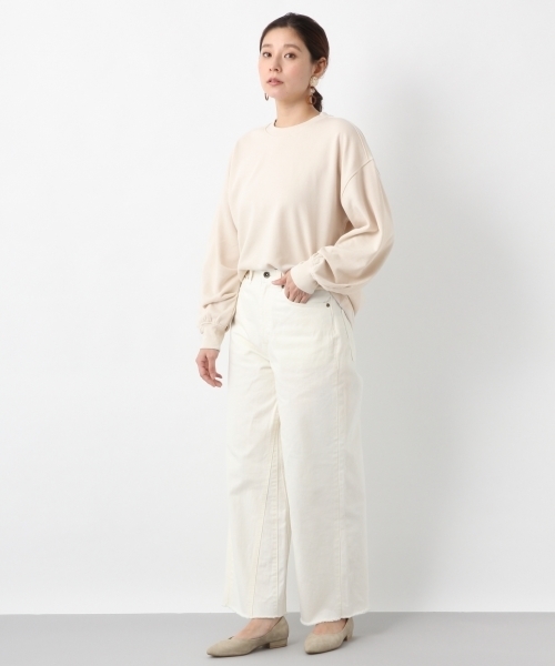 LEPSIM（レプシィム）の「キリカエカラーワイドデニムパンツ　775979（デニムパンツ・レディース・ネイビー/ピンク/キナリ/ライトブルー・LARGE/MEDIUM/SMALL）」の7枚目の写真