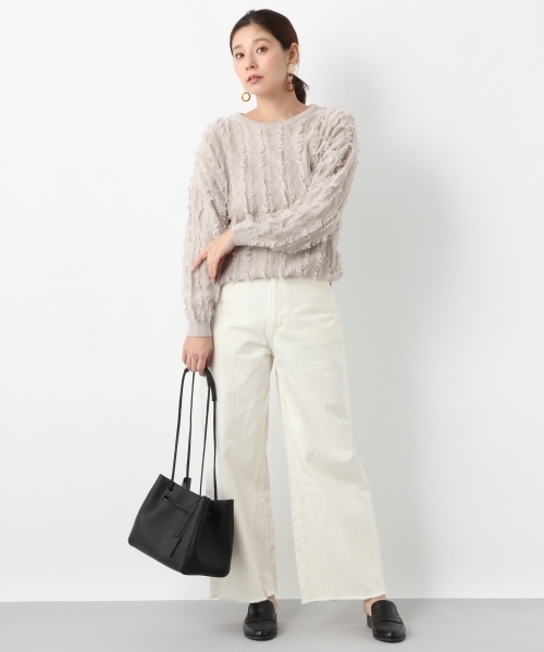 LEPSIM（レプシィム）の「キリカエカラーワイドデニムパンツ　775979（デニムパンツ・レディース・ネイビー/ピンク/キナリ/ライトブルー・LARGE/MEDIUM/SMALL）」の8枚目の写真