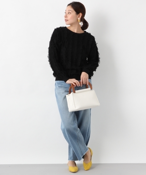 LEPSIM（レプシィム）の「キリカエカラーワイドデニムパンツ　775979（デニムパンツ・レディース・ネイビー/ピンク/キナリ/ライトブルー・LARGE/MEDIUM/SMALL）」の10枚目の写真