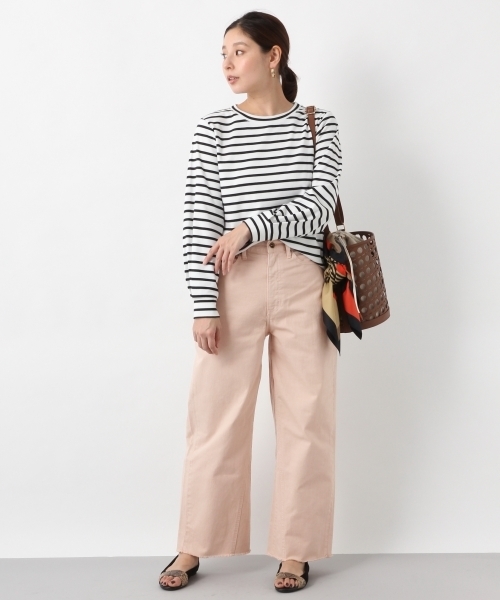 LEPSIM（レプシィム）の「キリカエカラーワイドデニムパンツ　775979（デニムパンツ・レディース・ネイビー/ピンク/キナリ/ライトブルー・LARGE/MEDIUM/SMALL）」の15枚目の写真