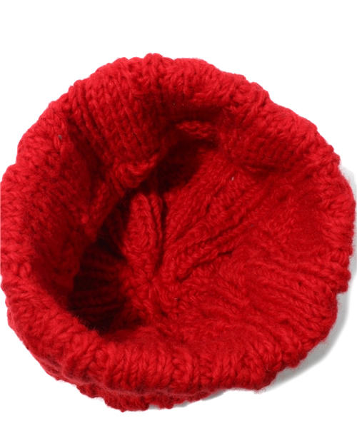 CIAOPANIC（チャオパニック）の「【Ciaopanic】アランワッチ（ニットキャップ/ビーニー・レディース・レッド/グレー/イエロー・FREE）」の6枚目の写真