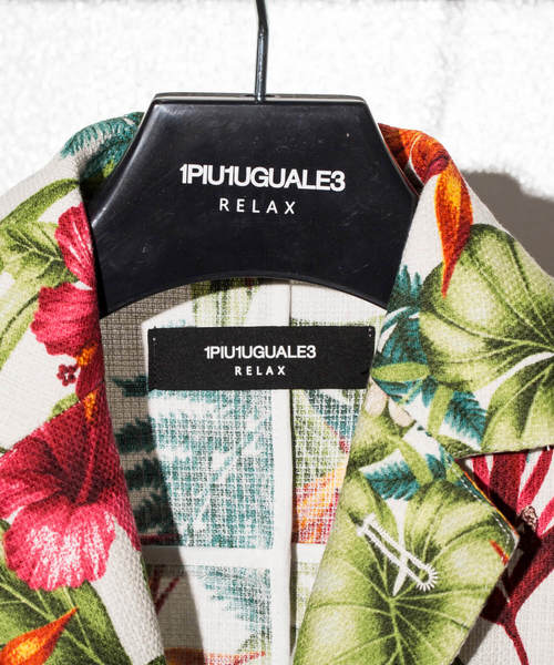1PIU1UGUALE3 RELAX (ウノピゥウノウグァーレトレ リラックス)の「1PIU1UGUALE3 RELAX(ウノピゥウノウグァーレトレ)プリぺラアロハジャケット(テーラードジャケット・メンズ・ホワイト/ネイビー/ブルー・SMALL/MEDIUM/LARGE/X-LARGE)」の6枚目の写真