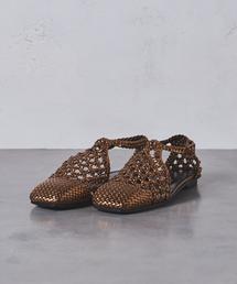 PIPPICHIC ホワイト メッシュ フラットシューズ　38 フラットシューズ AMBERtoeshoes6 | PIPPICHIC