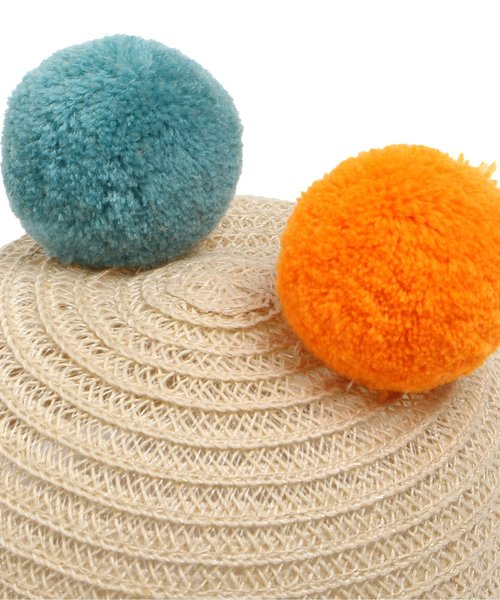 apres les cours（アプレレクール）の「ポンポンブレードハット（ハット・キッズ・ベージュ/ネイビー・44/46）」の7枚目の写真