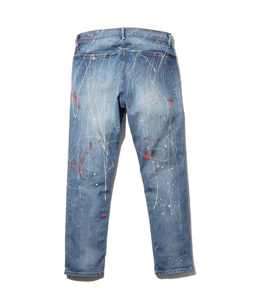 MR.OLIVE（ミスターオリーブ）の「SUPER STRETCH INDIGO DENIM / SPLASH  CRAFT ANKLE CUT SLIM PANTS（デニムパンツ・メンズ・インディゴブルー・SMALL/MEDIUM/LARGE）」の7枚目の写真