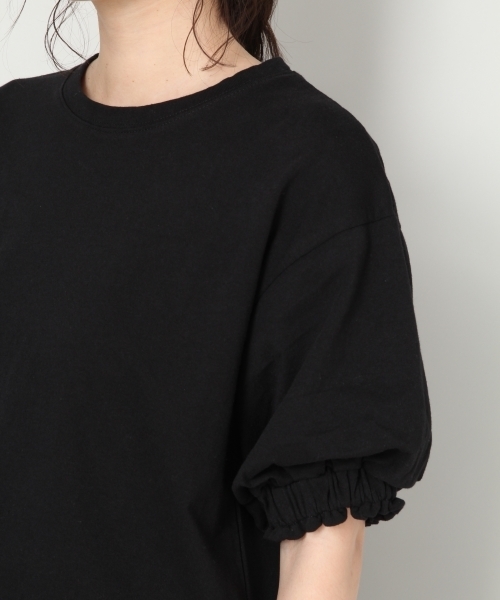 LOWRYS FARM（ローリーズファーム）の「袖ボリュームTシャツ 804243（Tシャツ/カットソー・レディース・ブラック/オフホワイト/カーキ・LARGE/MEDIUM）」の10枚目の写真