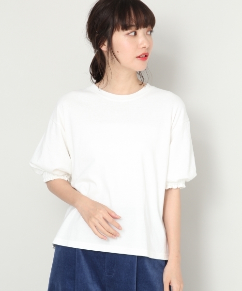 LOWRYS FARM（ローリーズファーム）の「袖ボリュームTシャツ 804243（Tシャツ/カットソー・レディース・ブラック/オフホワイト/カーキ・LARGE/MEDIUM）」の15枚目の写真