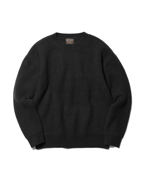MR.OLIVE(ミスターオリーブ)の「LAMB WOOL 5G KNIT / BIG SILHOUTTE AZE SWEATER(ニット/セーター・メンズ・ブラック/グレー/ベージュ/ネイビー・SMALL/MEDIUM/LARGE)」の5枚目の写真