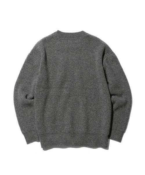 MR.OLIVE(ミスターオリーブ)の「LAMB WOOL 5G KNIT / BIG SILHOUTTE AZE SWEATER(ニット/セーター・メンズ・ブラック/グレー/ベージュ/ネイビー・SMALL/MEDIUM/LARGE)」の7枚目の写真