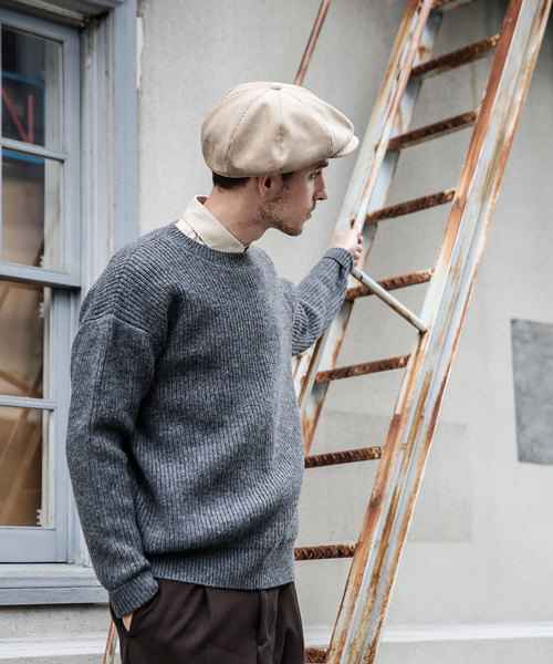 MR.OLIVE(ミスターオリーブ)の「LAMB WOOL 5G KNIT / BIG SILHOUTTE AZE SWEATER(ニット/セーター・メンズ・ブラック/グレー/ベージュ/ネイビー・SMALL/MEDIUM/LARGE)」の13枚目の写真