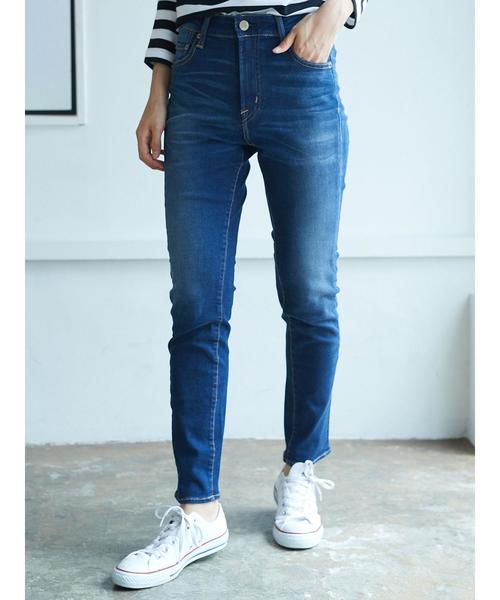 AMERICAN HOLIC（アメリカンホリック）の「ハイウエストストレートフィット（デニムパンツ・レディース・インディゴブルー/ワンウォッシュ・S/M/L/XS）」の6枚目の写真