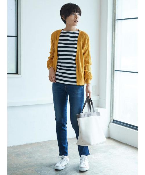 AMERICAN HOLIC（アメリカンホリック）の「ハイウエストストレートフィット（デニムパンツ・レディース・インディゴブルー/ワンウォッシュ・S/M/L/XS）」の7枚目の写真